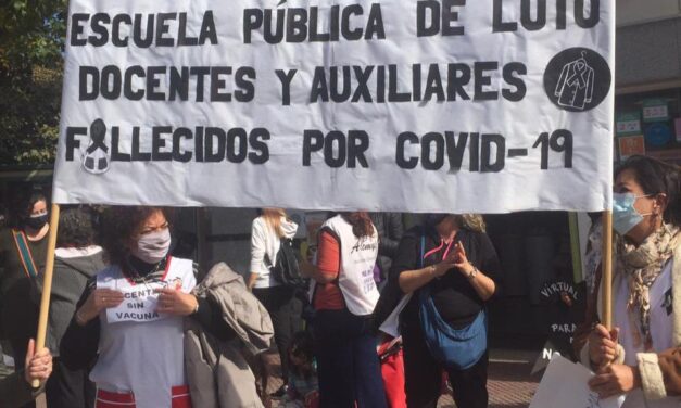 Jornada unificada de duelo por las muertes docentes por Coronavirus