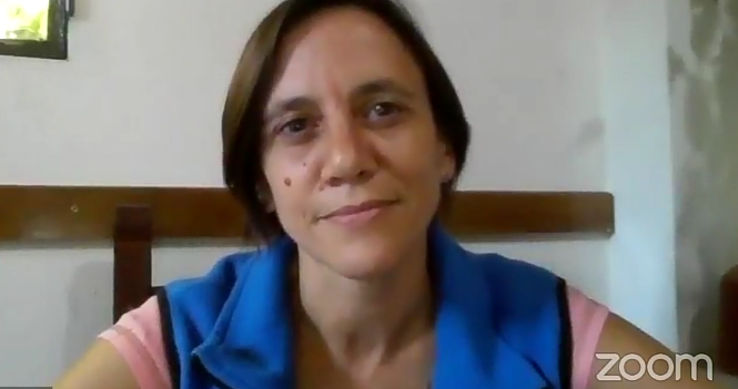 Coordinadora nacional de Barrios de Pie, Silvia Saravia.