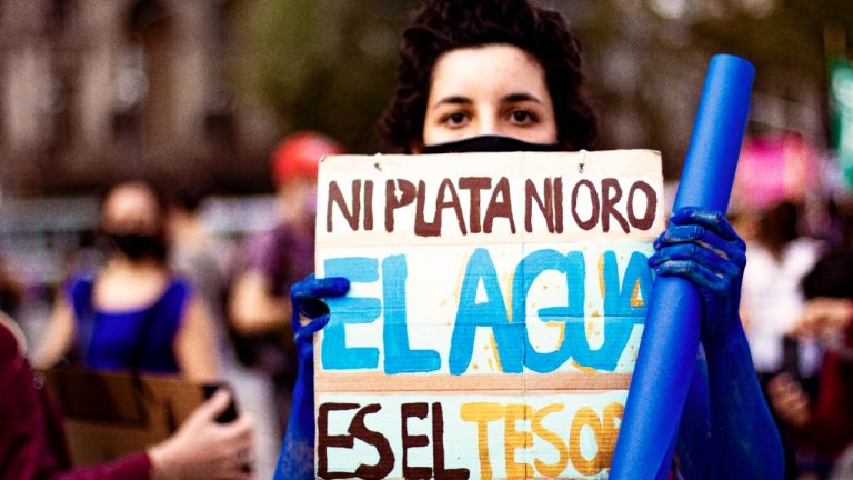 Marcha plurinacional por el agua.