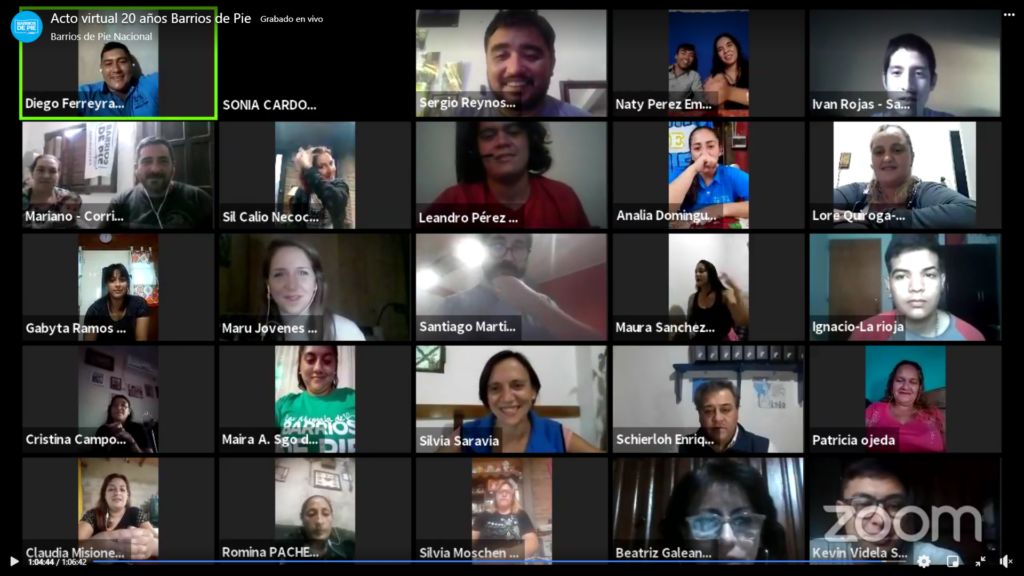 Barrios de Pie celebró sus veinte años Nota al Pie Noticias en contexto