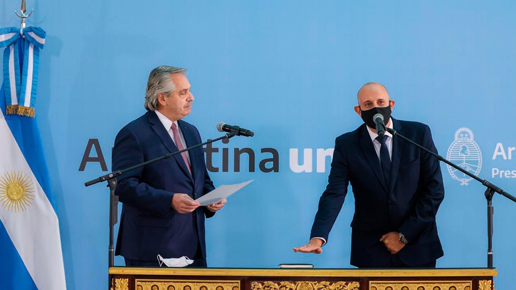 Alexis Guerrera, el reciente Ministro de Transporte comenzó su gestión 1 POLITICA Foto Credito TELAM 2 Cristian Dominguez