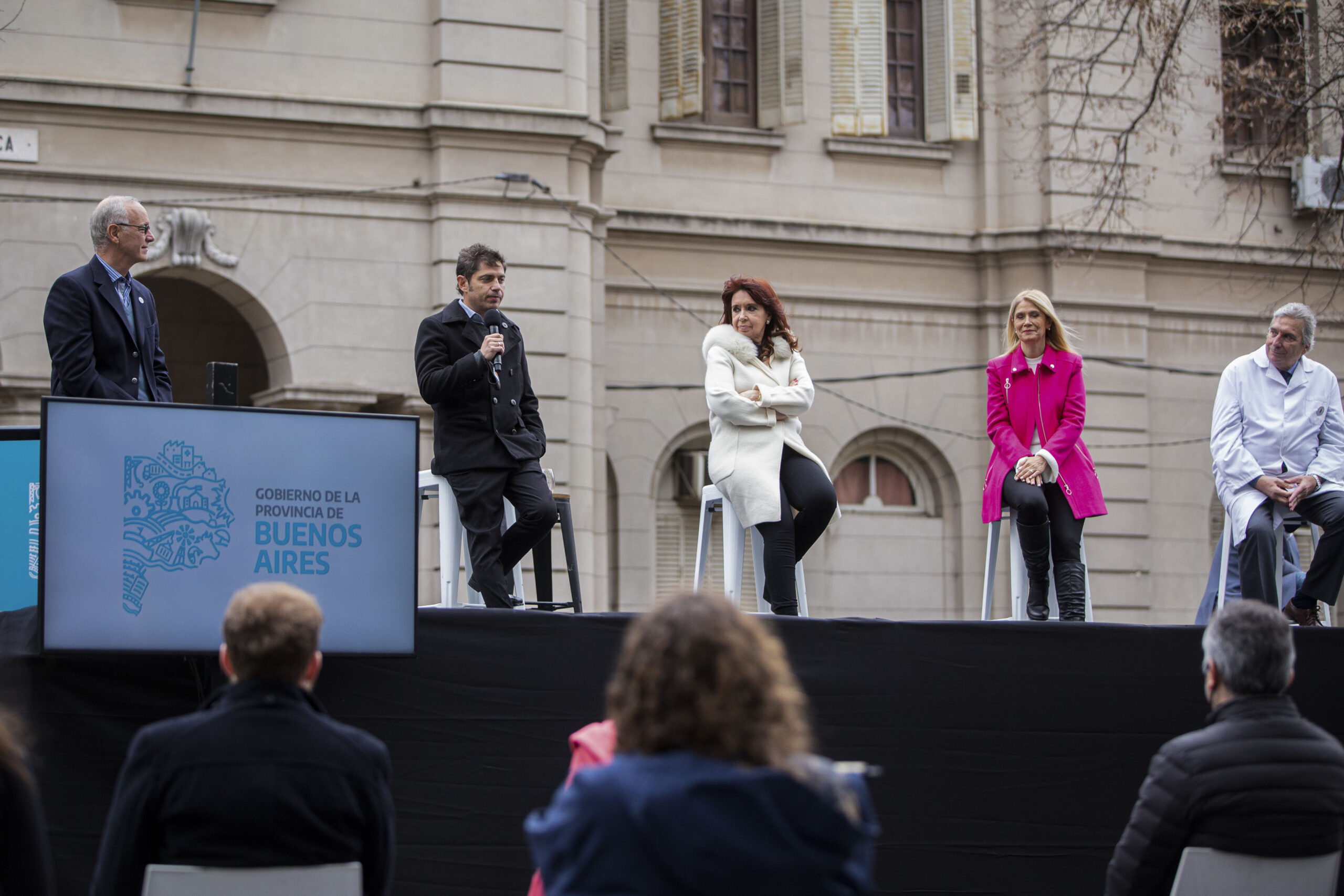 Kicillof y Cristina inauguraron reformas en un hospital en La Plata