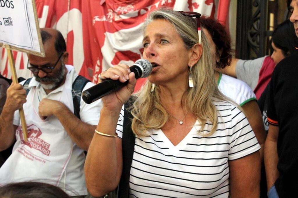 Maria Boriotti Presidenta de FESPROSA imagen provista por ella lucas carballo