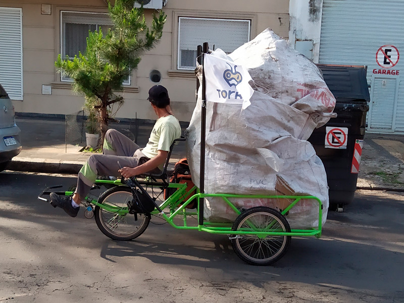 TORKY Vehiculo para recolectores de carton Credito Torky Mobility Periodismo Franco