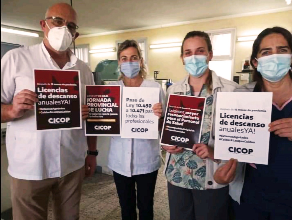 Trabajadores de la salud reclaman vacaciones necesarias ante la baja del Covid