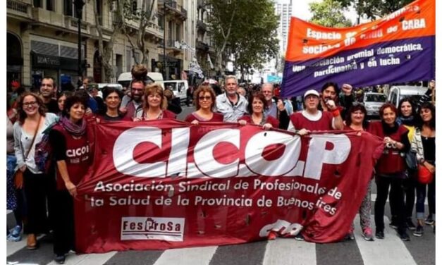 Jornada de movilización y reclamo de CICOP en Mar del Plata