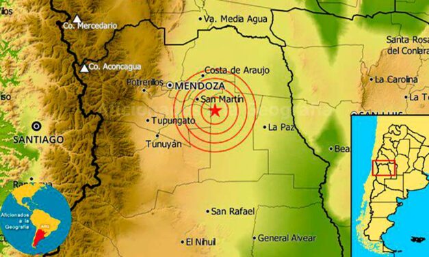 Mendoza: un sismo de 5,2 grados se sintió en San Martín y Las Catitas