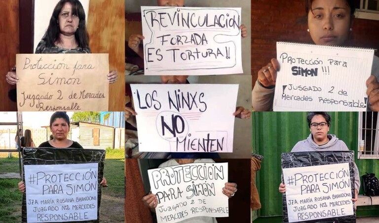 Marcha en rechazo a un caso de vinculación forzada en Mercedes