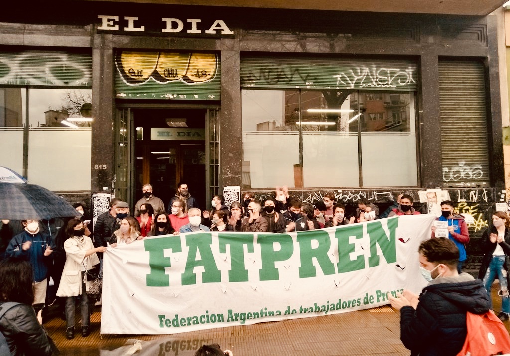 Trabajadores de prensa paro