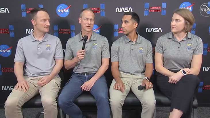 NASA: cuatro astronautas irán al espacio el próximo domingo 3 Crew-3