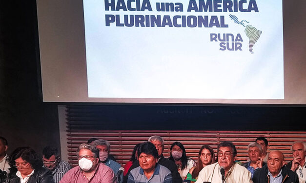 Evo Morales, la CTA Autónoma y delegaciones de Runasur, unides por una América Plurinacional