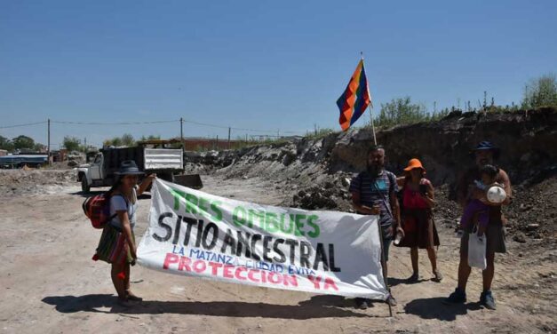 Acampe en defensa del territorio ancestral “Tres Ombúes” en La Matanza
