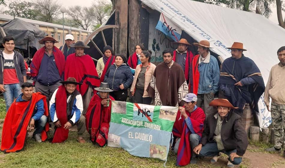 DESTACADA Acampe del Frente Nacional campesino Grisel Gonzalez Fuente Facebook