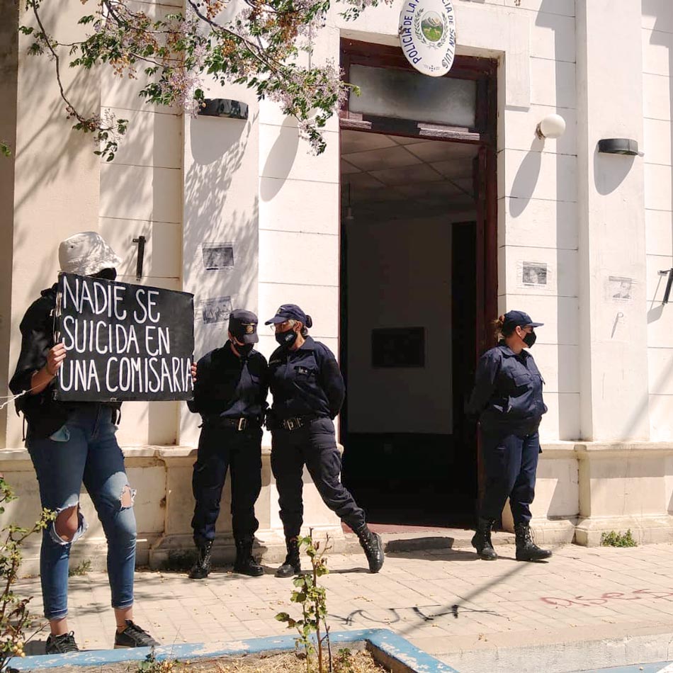 CUERPO2 La justicia de San Luis ordeno el procesamiento de 4 policias y la detencion de dos de ellos Juan Manuel Martin Fuente Facebook Aquelarre colectiva feminista