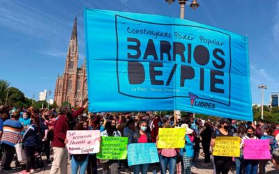 La Plata: Barrios de Pie reclamó por trabajo y alimentos