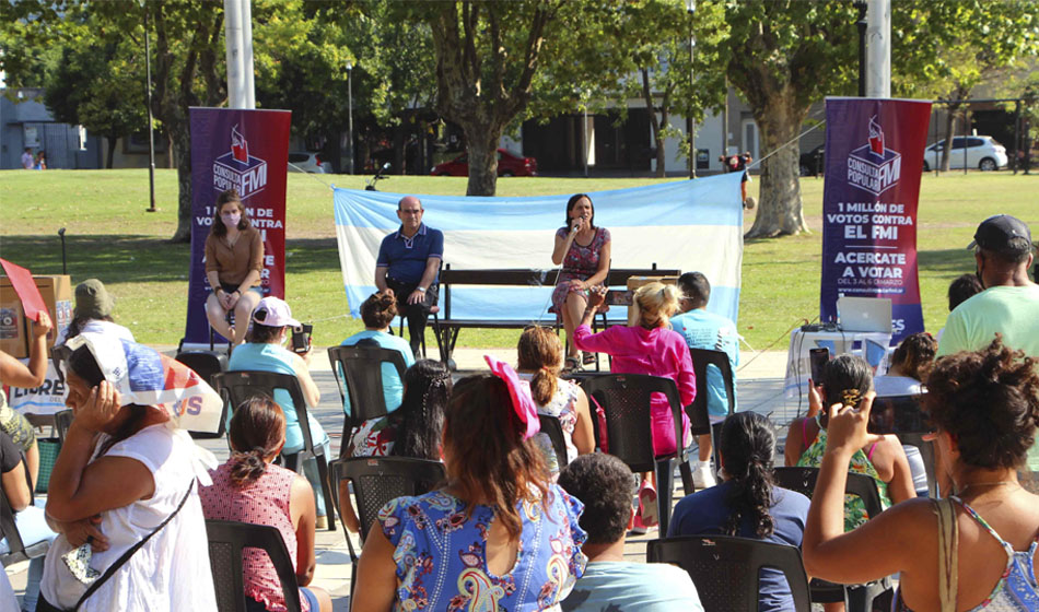Buenos Aires: por el millón de votos contra el acuerdo con el FMI 1 1 CREDITO Yoel Alderisi Nota al Pie Destacada 1