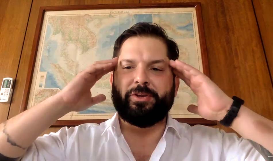 Pablo Iglesias entrevistó a Gabriel Boric, presidente electo de Chile 2 Entrevista02 Fuente Youtube Diario Publico