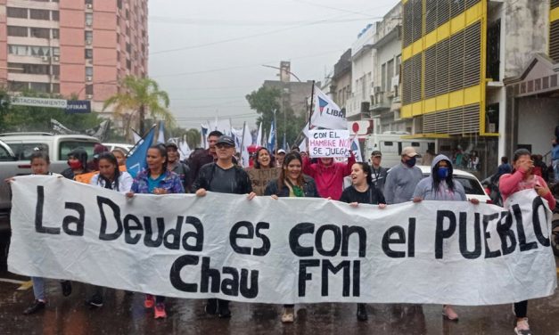 El Chaco marchó contra el acuerdo del Gobierno con el FMI