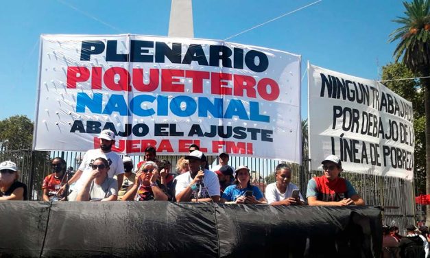Segundo día del Plenario Piquetero Nacional contra el ajuste