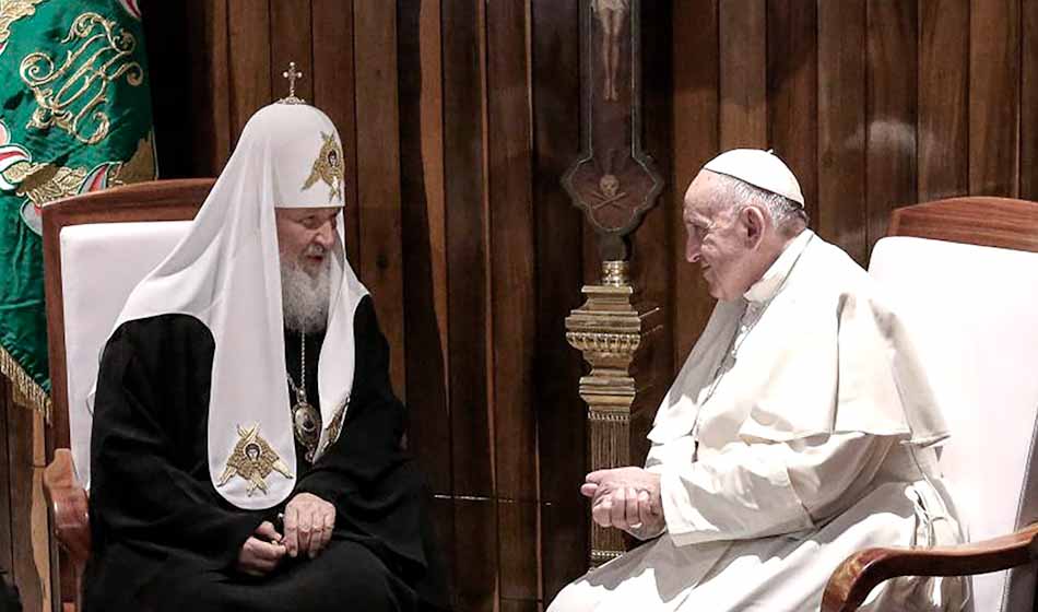 Papa Francisco y Patriarca Kirill