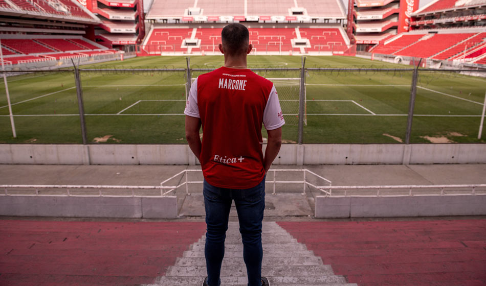 Iván Marcone, el jugador-hincha que cumplió su sueño en Independiente 3 3 Twitter Independiente3 Franco Mercado