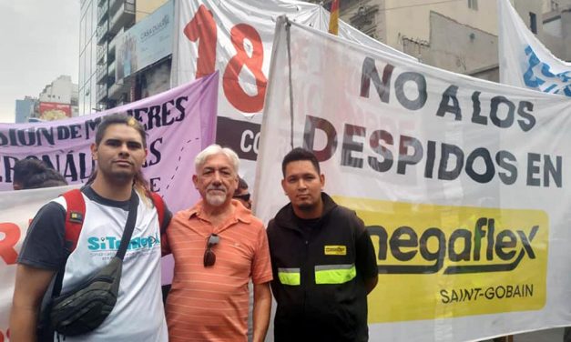 Tercerizades de Aerolíneas Argentinas se manifestaron por paritarias