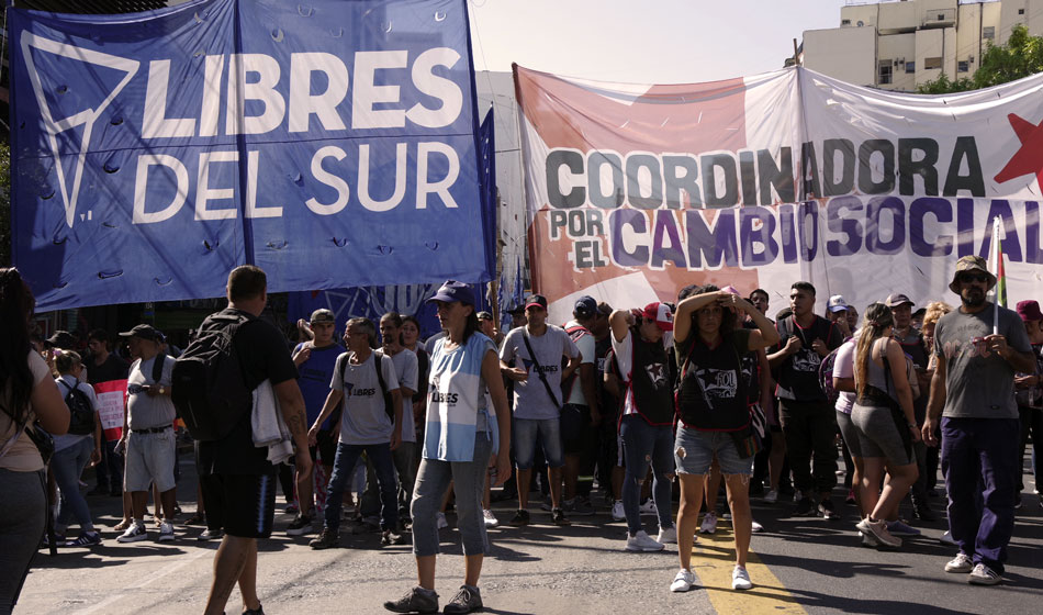 Libres del Sur y Unidad Piquetera, presentes en una nueva jornada de lucha