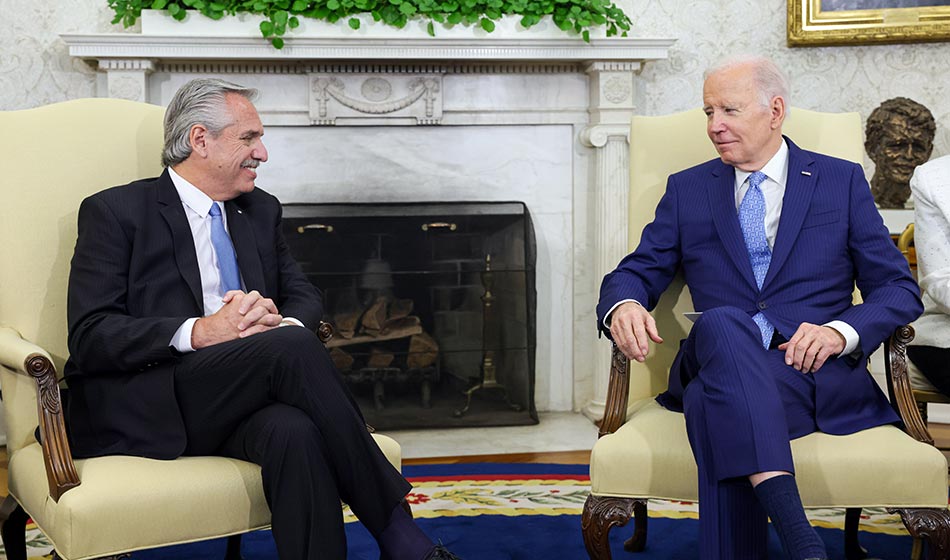 Reunión Fernández - Biden