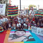 Marcha por la aparición con vida de Tehuel, una bandera para el colectivo trans