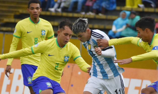 La Selección Argentina sub-17 cerró su participación en el Sudamericano con derrota ante Brasil