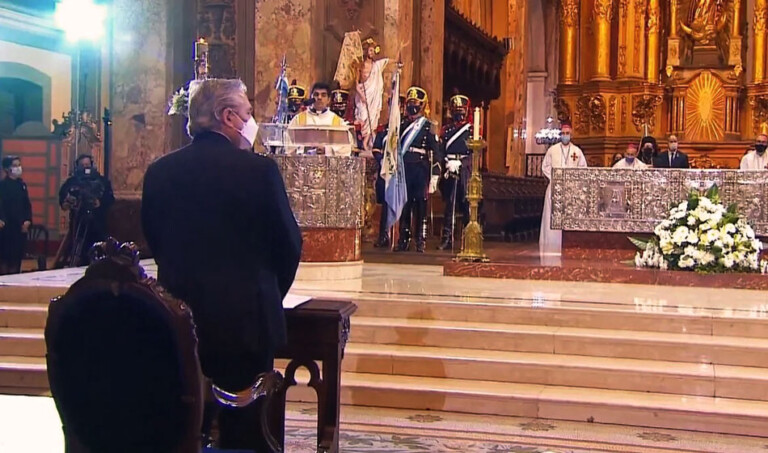 Tedeum en la Catedral Metropolitana: el Presidente llamó a la unidad