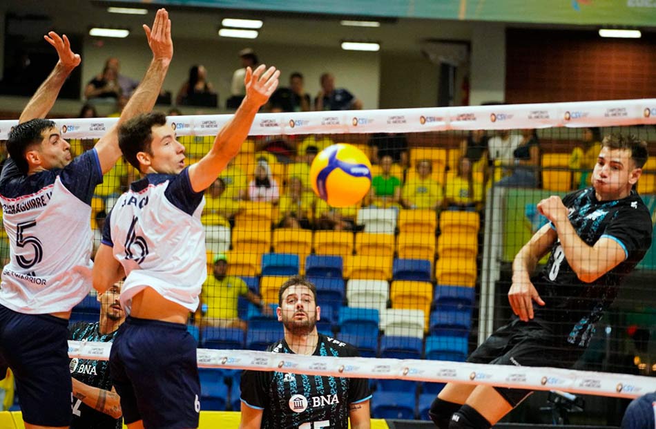 2 La seleccion Argentina de voley continua invicta en el sudamericano Confederacion Sudamericana de Voley