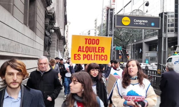 Agrupaciones de inquilines repudiaron la modificación de la Ley de Alquileres