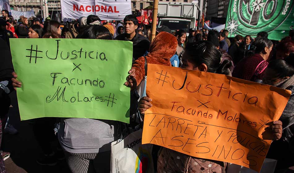 El día después del asesinato de Facundo Molares: movilización y repercusiones