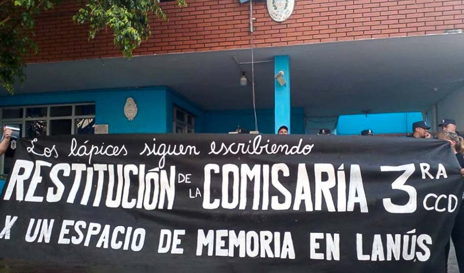 Social organizations demand that the third police station in Lanus be a space of memory  margin