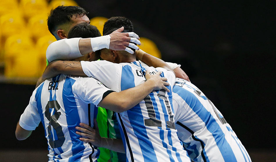 destacada Argentina junto a Brasil Colombia y Chile son semifinalistas del Sudamericano Sub 20 de Futsal Seleccion Argentina