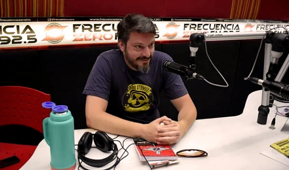 Federico Di Paolo es el director de Radio Atómika. Crédito: Noticiario Sur