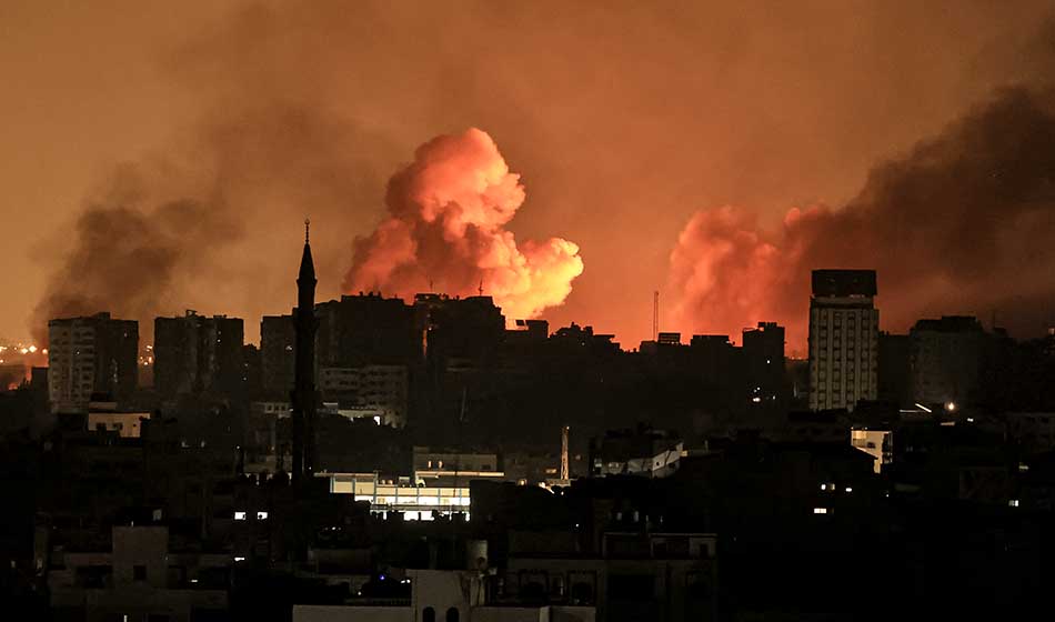 Ataque de Israel sobre Gaza Credito Mahmud Hams AFP