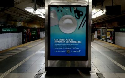 Una campaña en subtes busca visibilizar la falta de menús veganos en instituciones públicas