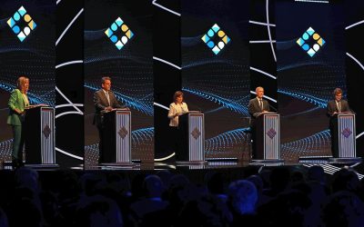 Entre cruces y chicanas se realizó el primer debate presidencial
