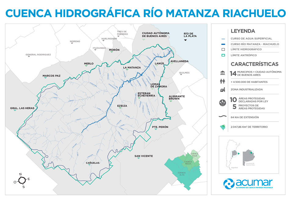 Hasta el momento se realizaron dos audiencias públicas en el 2023 en la Cuenca Matanza Riachuelo. Crédito: ACUMAR