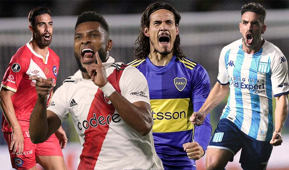 Boca, Racing, River y Argentinos terminaron dentro del podio de los equipos con más dinero recaudado en las Copas internacionales. Créditos: Collage NAP