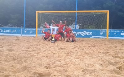 La Liga Correntina se coronó campeona del torneo de fútbol playa sub-14