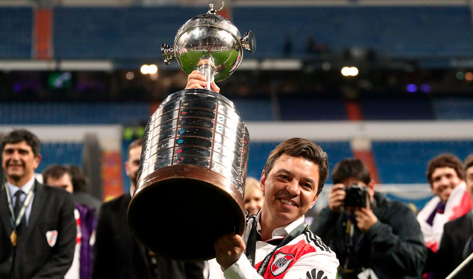 Marcelo Gallardo se alzó con su segunda Copa Libertadores al frente de River Plate. Créditos: Pasión Monumental