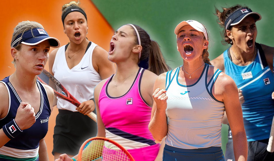 Con mezcla generacional, el Tenis femenino de Argentina tuvo un año inolvidable y buscará continuar los éxitos en 2024. Crédito: Diseño Nota al Pie