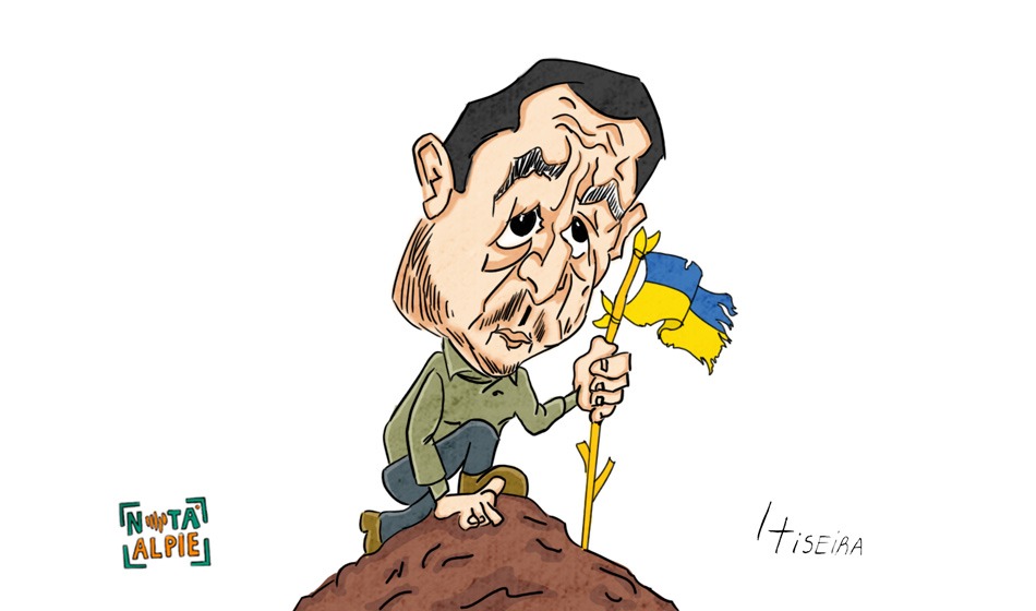 destacada Rusia Ucrania continuidad artificial del conflicto o colapso ucraniano Zelensky caricatura Horacio Tiseira