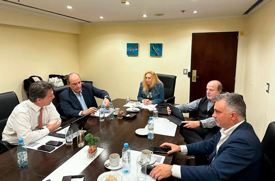 Karina Milei presidió una reunión con Posse, Francos y Ferraro, previo a las elecciones de segunda vuelta. Créditos: X LLA