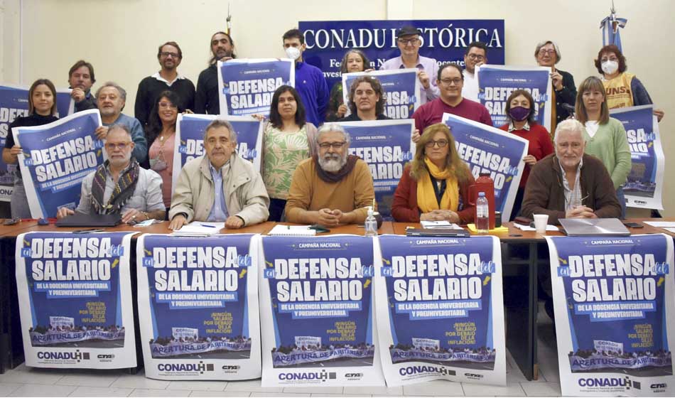 DESTACADA Paro Nacional de docentes universitarios y preuniversitarios Conadu Historica Martin Lamberti