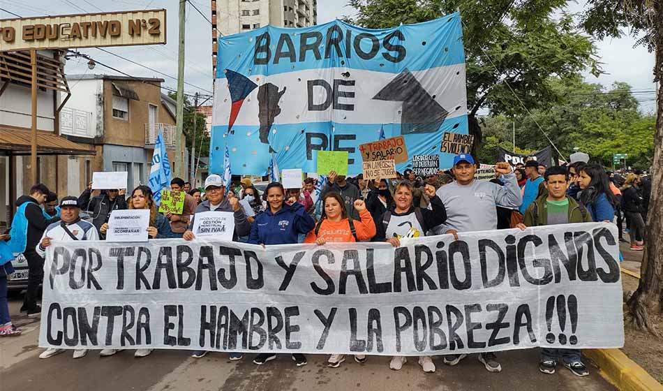 Foto 1 Comenzo la Gran Marcha Federal organizada por Unidad Piquetera Lucia Vilelas Silvia Raggio