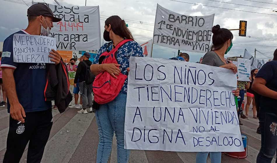 Foto1 Continua la lucha por vivienda digna en el Barrio 1° de Noviembre Creditos La Izquierda diario Brenda Romero